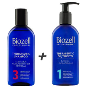 Biozell Therapeutic shampoo ja hoitoöljy
